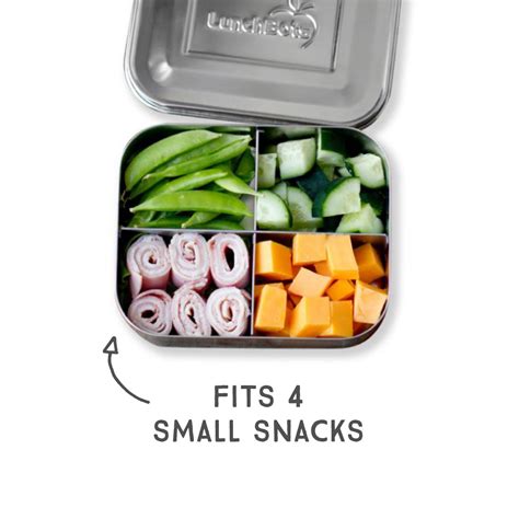 4 compartment steel lunch box|LunchBots Quad Stainless Steel 4 Compartment .